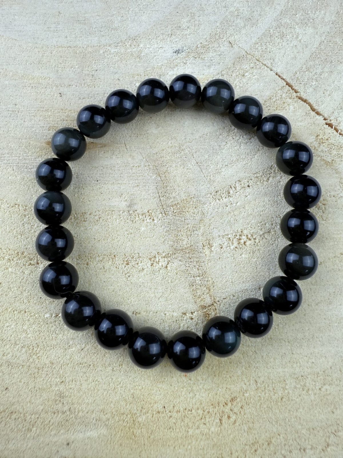 Bracelet Obsidienne Arc-en-Ciel – 8 mm – Image 3