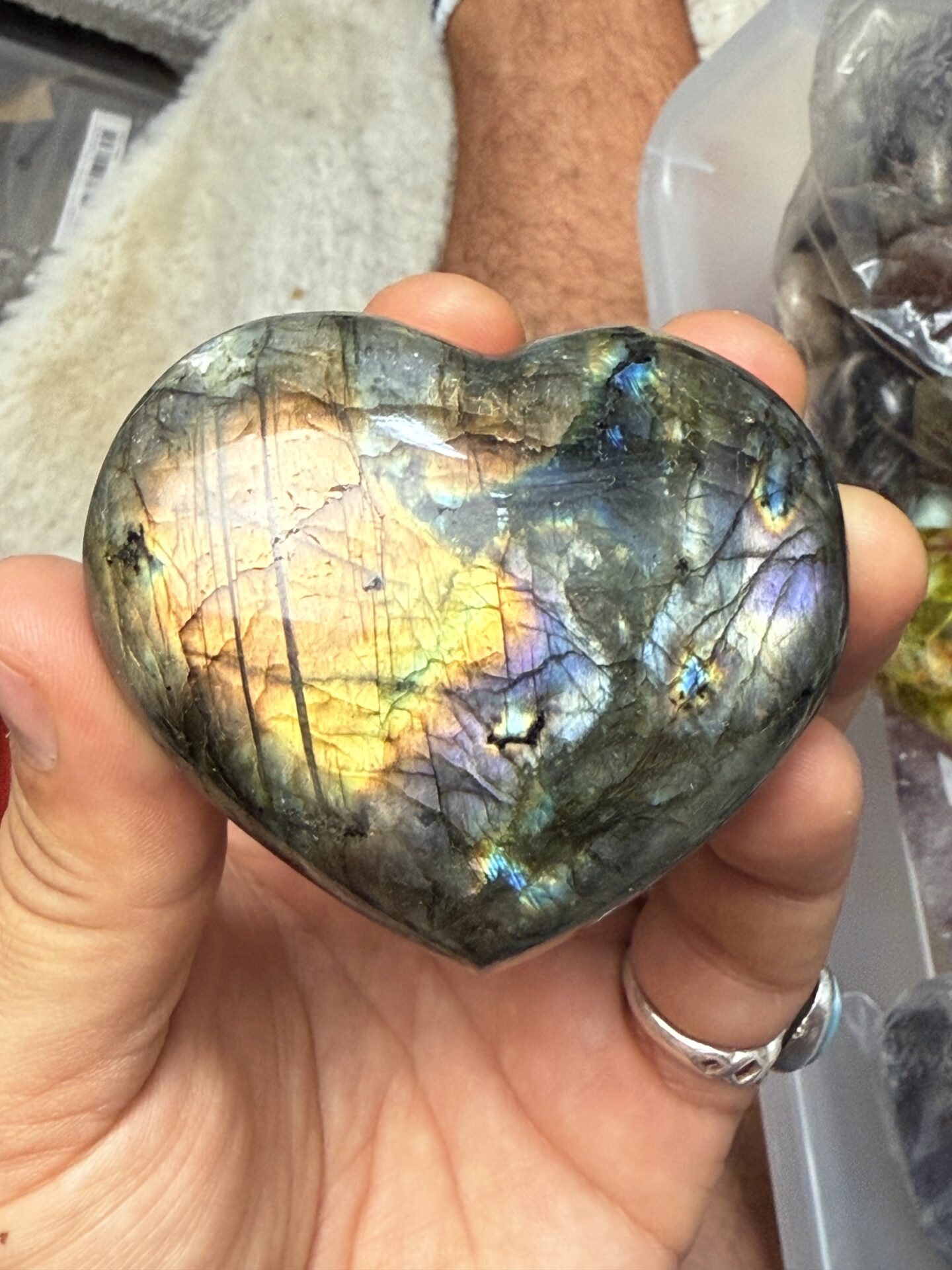 Cœur en Labradorite – N°7