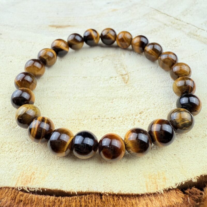 Bracelet Œil de Tigre – 8 mm