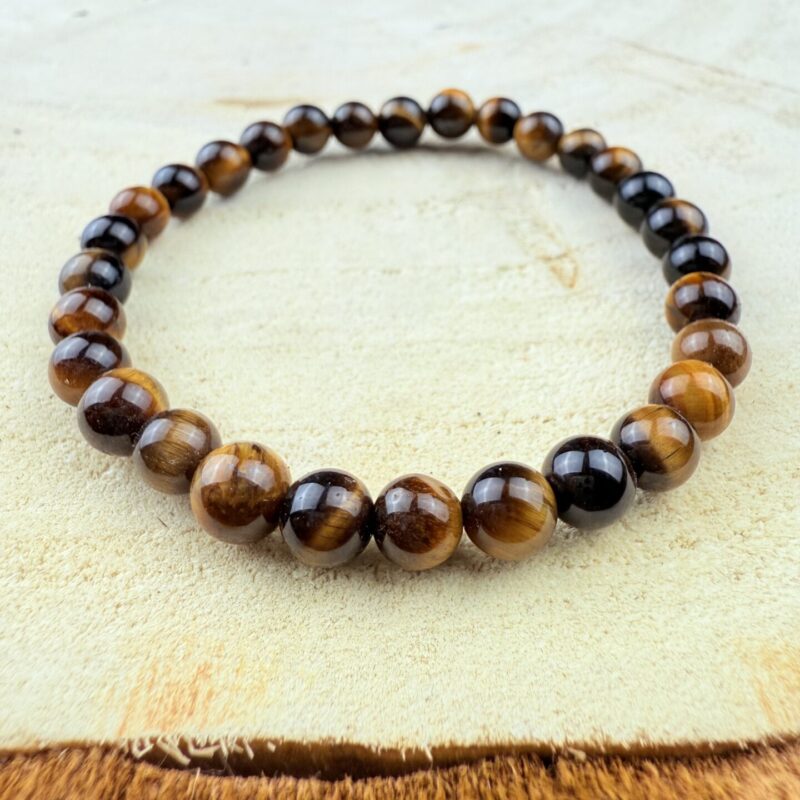 Bracelet Œil de Tigre – 6 mm