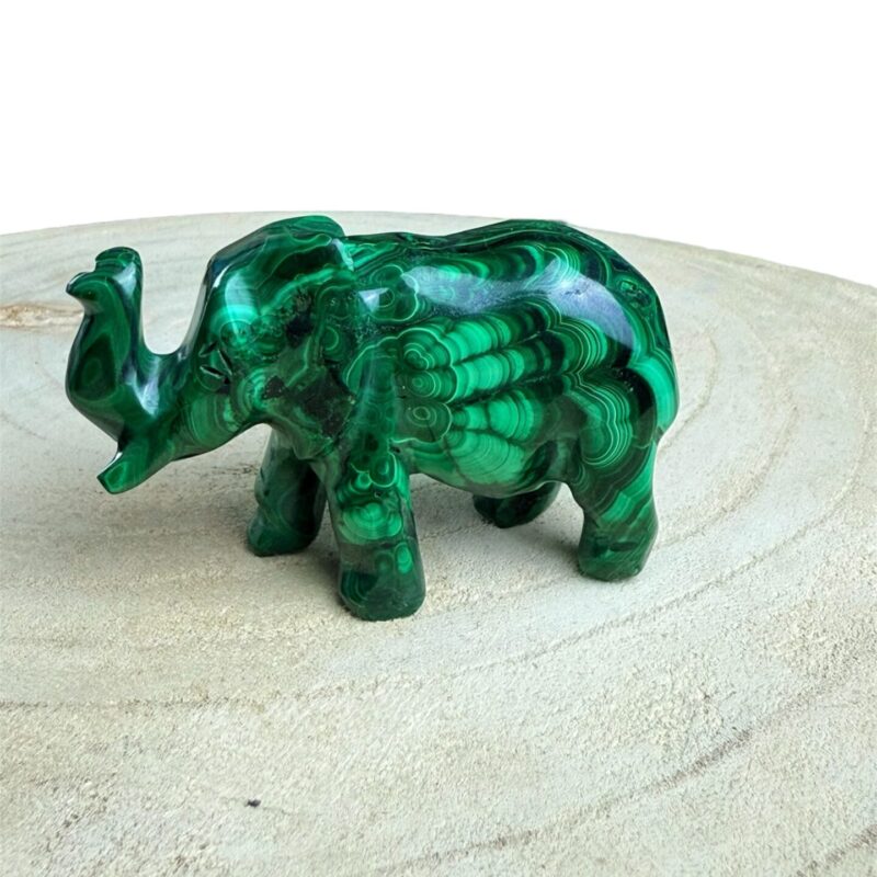 Éléphant en Malachite n°1