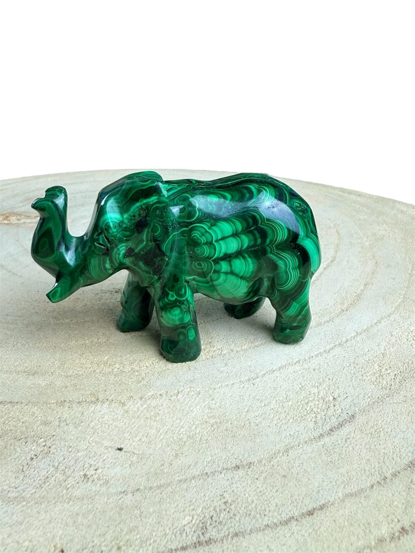 Éléphant en Malachite n°1