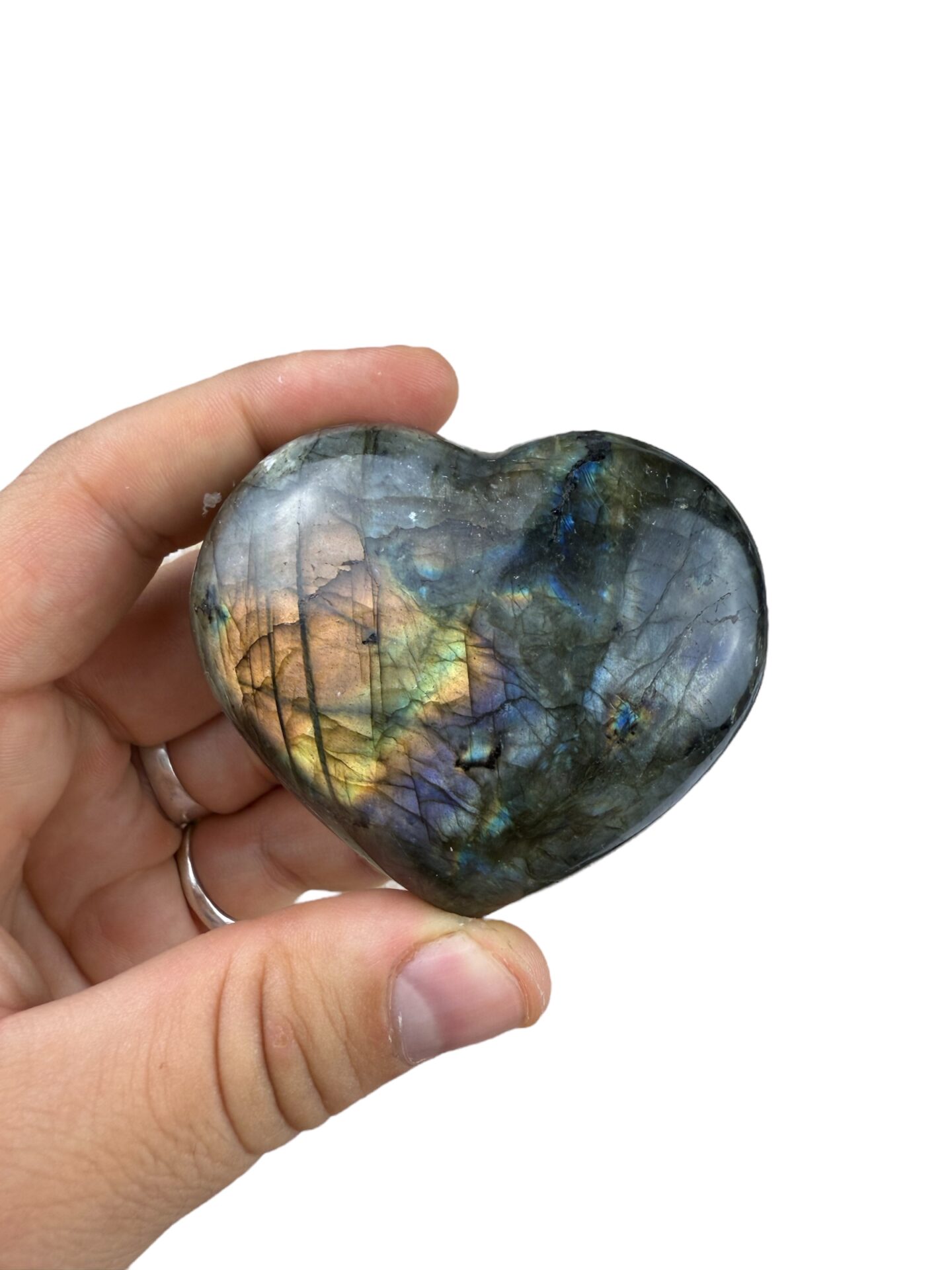 Cœur en Labradorite – N°8 – Image 2