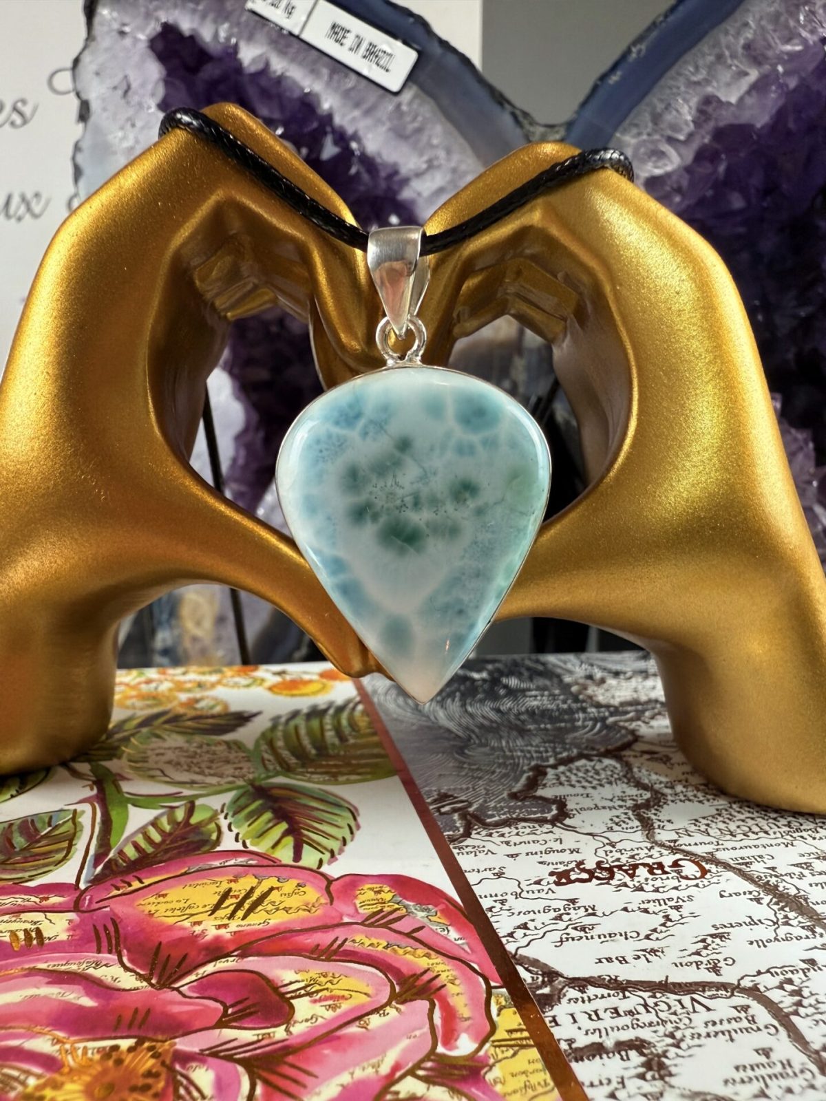 💙 Pendentif Larimar AAA – N°451 – Image 2