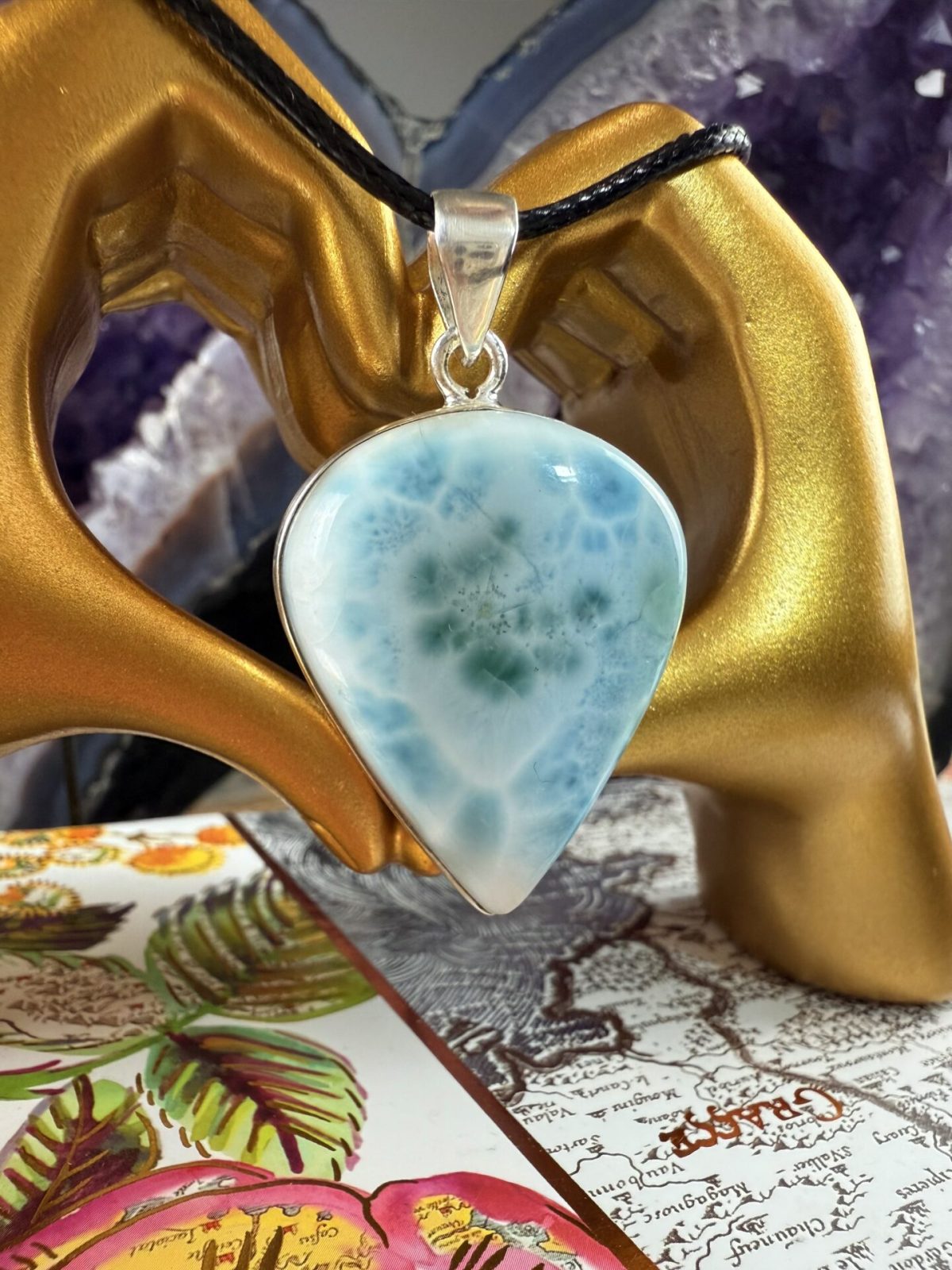 💙 Pendentif Larimar AAA – N°451 – Image 3