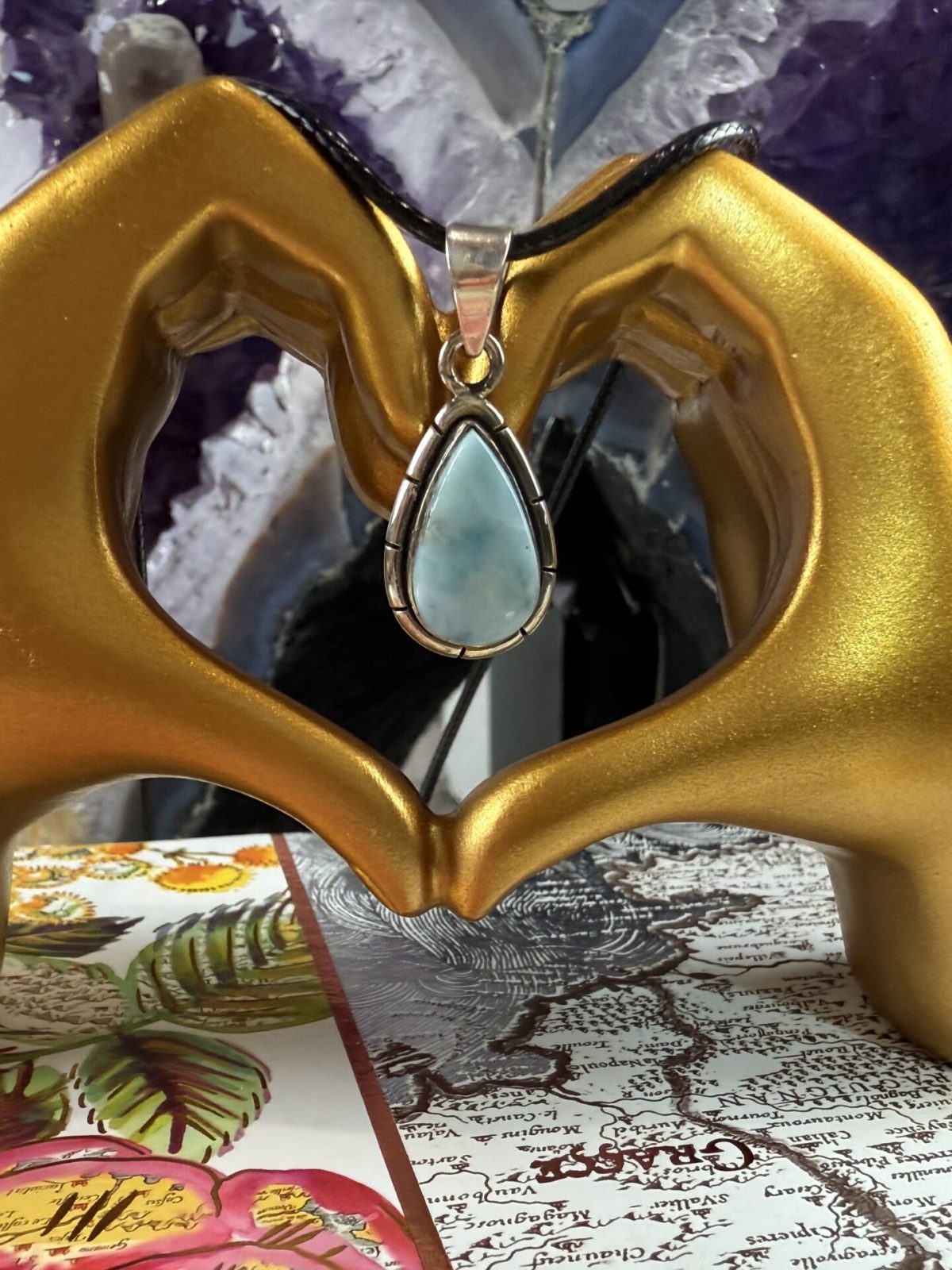 💙 Pendentif Larimar AAA – N°452 – Image 2
