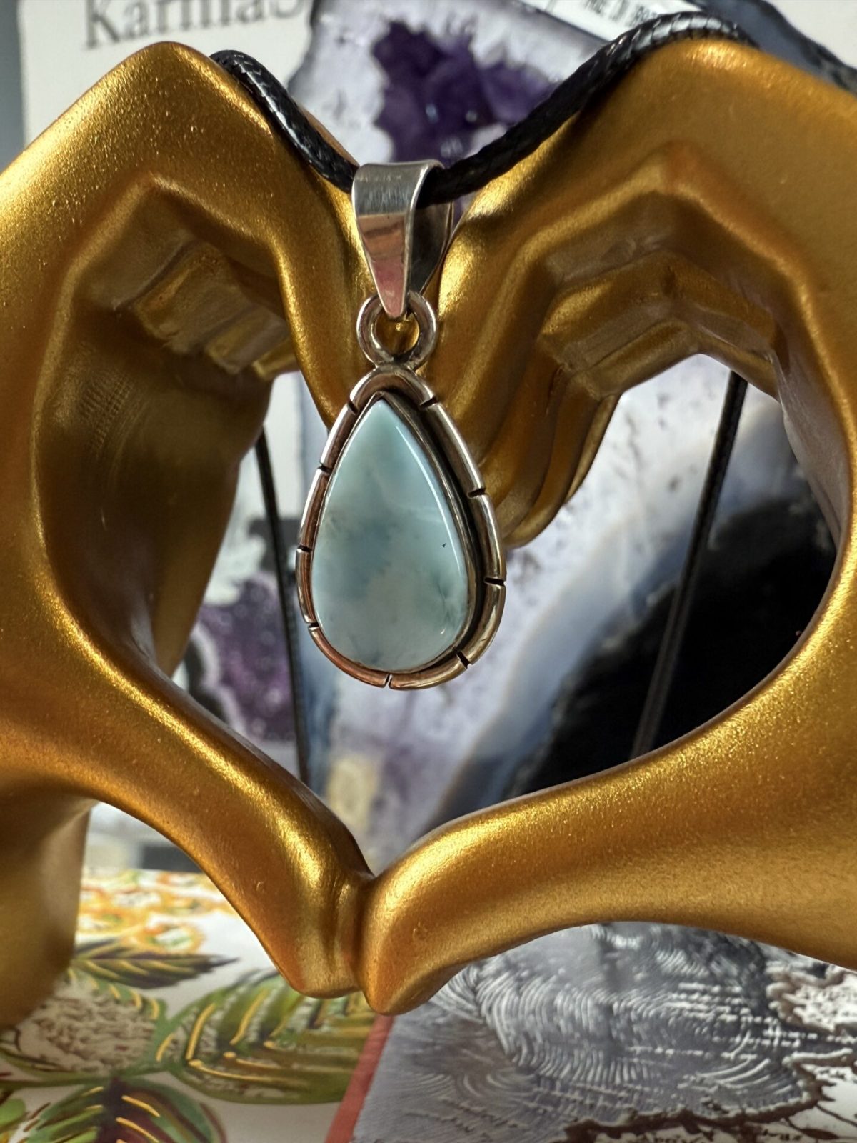 💙 Pendentif Larimar AAA – N°452 – Image 3