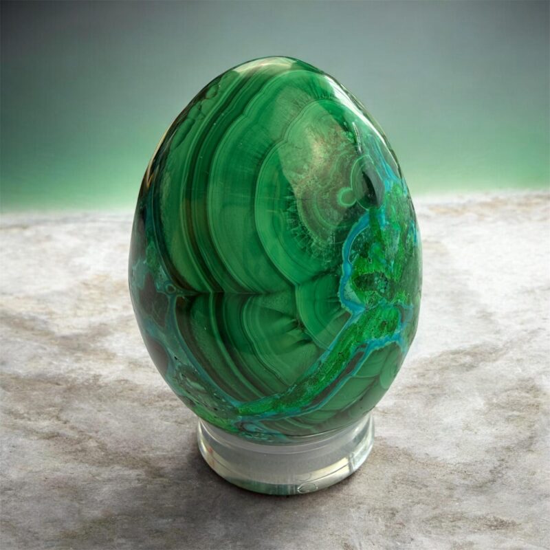 💚 Œuf Malachite Chrysocolle | N°399